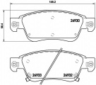 Sada brzdových destiček BREMBO P56080 - INFINITI