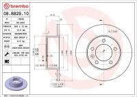 Brzdový kotouč BREMBO 08.B829.10