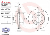 Brzdový kotouč BREMBO 09.5679.10 - TOYOTA