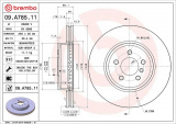 Brzdový kotouč BREMBO 09.A785.11