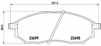 Sada brzdových destiček BREMBO P56094 - INFINITI, NISSAN Sada brzdových destiček BREMBO P56094 - INFINITI, NISSAN