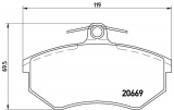 Sada brzdových destiček BREMBO P85093 - AUDI