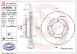 Brzdový kotouč BREMBO 09.B968.10 - TOYOTA