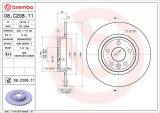 Brzdový kotouč BREMBO 08.C208.11