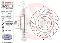 Brzdový kotouč BREMBO 09.A817.11