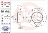 Brzdový kotouč BREMBO 08.7211.2X