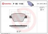 Sada brzdových destiček BREMBO P85114X - AUDI, SEAT, ŠKODA, VW