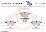 Sada brzdových destiček BREMBO P59049 - OPEL, SAAB