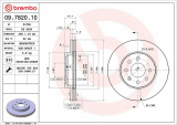 Brzdový kotouč BREMBO 09.7820.10 - DAEWOO