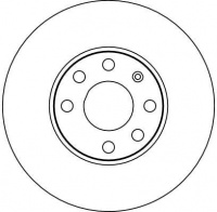 Brzdový kotouč TRW DF4042 - OPEL ASTRA Brzdový kotouč TRW DF4042 - OPEL ASTRA