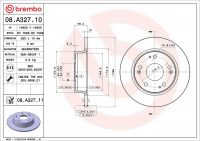 Brzdový kotouč BREMBO 08.A327.11