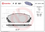 Sada brzdových destiček BREMBO P37021 - JEEP
