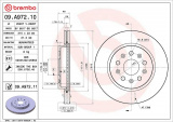 Brzdový kotouč BREMBO 09.A972.10 - CHEVROLET, OPEL, SAAB