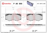 Sada brzdových destiček BREMBO PA6005 - IVECO