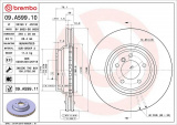 Brzdový kotouč BREMBO 09.A599.11
