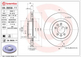 Brzdový kotouč BREMBO 09.B858.11 - LAND ROVER