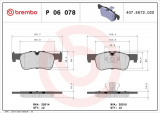 Sada brzdových destiček BREMBO P06078 - BMW