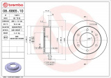 Brzdový kotouč BREMBO 08.6865.10 - ISUZU