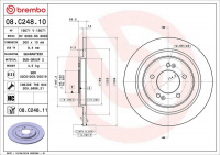 Brzdový kotouč BREMBO 08.C248.11