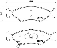 Sada brzdových destiček BREMBO P30062 - KIA Sada brzdových destiček BREMBO P30062 - KIA