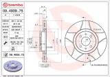 Brzdový kotouč BREMBO MAX 09.4939.75 - FIAT, LANCIA
