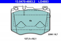 Sada brzdových destiček ATE 13.0470-4883 (AT LD4883)