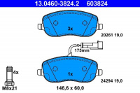 Sada brzdových destiček ATE 13.0460-3824 (AT 603824) - FIAT Sada brzdových destiček ATE 13.0460-3824 (AT 603824) - FIAT