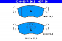 Sada brzdových destiček ATE 13.0460-7126 (AT 607126) - FIAT
