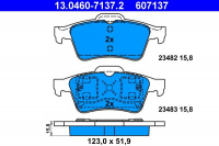Sada brzdových destiček ATE 13.0460-7137 (AT 607137) - NISSAN, RENAULT