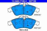 Sada brzdových destiček ATE 13.0460-7196 (AT 607196) - MERCEDES-BENZ Sada brzdových destiček ATE 13.0460-7196 (AT 607196) - MERCEDES-BENZ