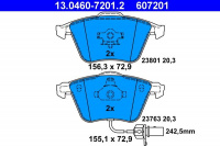 Sada brzdových destiček ATE 13.0460-7201 (AT 607201) Sada brzdových destiček ATE 13.0460-7201 (AT 607201)