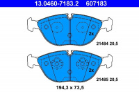 Sada brzdových destiček ATE 13.0460-7183 (AT 607183) - AUDI, MERCEDES-BENZ Sada brzdových destiček ATE 13.0460-7183 (AT 607183) - AUDI, MERCEDES-BENZ