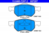Sada brzdových destiček ATE 13.0460-7207 (AT 607207) - CHRYSLER Sada brzdových destiček ATE 13.0460-7207 (AT 607207) - CHRYSLER