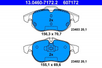 Sada brzdových destiček ATE 13.0460-7172 (AT 607172) - FIAT, OPEL, SAAB
