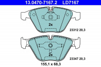 Sada brzdových destiček ATE Ceramic 13.0470-7167 (AT LD7167) - BMW Sada brzdových destiček ATE Ceramic 13.0470-7167 (AT LD7167) - BMW
