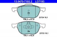 Sada brzdových destiček ATE Ceramic 13.0470-7193 (AT LD7193)