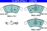 Sada brzdových destiček ATE Ceramic 13.0470-2734 (AT LD2734)