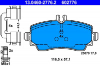 Sada brzdových destiček ATE 13.0460-2776 (AT 602776) - MERCEDES-BENZ Sada brzdových destiček ATE 13.0460-2776 (AT 602776) - MERCEDES-BENZ