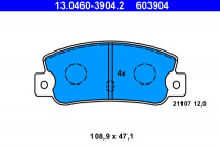 Sada brzdových destiček ATE 13.0460-3904 (AT 603904) - FIAT
