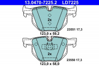 Sada brzdových destiček ATE Ceramic 13.0470-7225 (AT LD7225) - BMW Sada brzdových destiček ATE Ceramic 13.0470-7225 (AT LD7225) - BMW