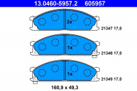Sada brzdových destiček ATE 13.0460-5957 (AT 605957) - NISSAN