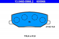 Sada brzdových destiček ATE 13.0460-5966 (AT 605966) - SUZUKI