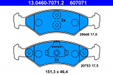 Sada brzdových destiček ATE 13.0460-7071 (AT 607071) - FORD
