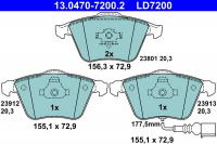 Sada brzdových destiček ATE Ceramic 13.0470-7200 (AT LD7200) - AUDI, SEAT, ŠKODA, VW Sada brzdových destiček ATE Ceramic 13.0470-7200 (AT LD7200) - AUDI, SEAT, ŠKODA, VW