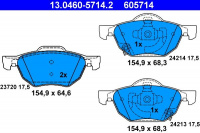 Sada brzdových destiček ATE 13.0460-5714 (AT 605714) - HONDA
