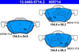 Sada brzdových destiček ATE 13.0460-5714 (AT 605714) - HONDA