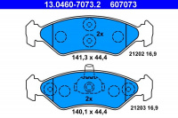 Sada brzdových destiček ATE 13.0460-7073 (AT 607073) - FORD, MAZDA
