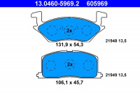 Sada brzdových destiček ATE 13.0460-5969 (AT 605969) - TOYOTA Sada brzdových destiček ATE 13.0460-5969 (AT 605969) - TOYOTA