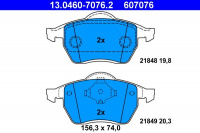 Sada brzdových destiček ATE 13.0460-7076 (AT 607076) - FORD, SEAT, VW Sada brzdových destiček ATE 13.0460-7076 (AT 607076) - FORD, SEAT, VW