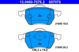 Sada brzdových destiček ATE 13.0460-7076 (AT 607076) - FORD, SEAT, VW